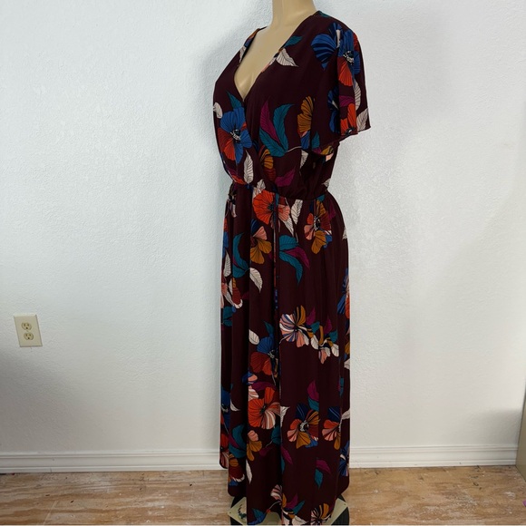 Maurice’s Missy modest wrap dresses multicolor maxi dress size XXL - Picture 5 of 16